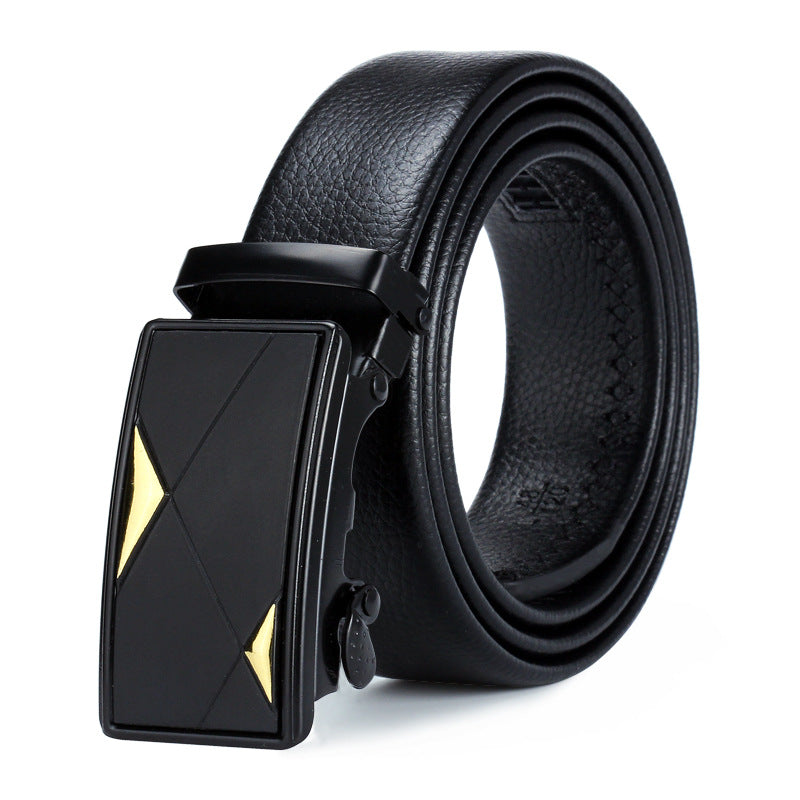 Men's Black Sports Car Bales Catch Edging Belts