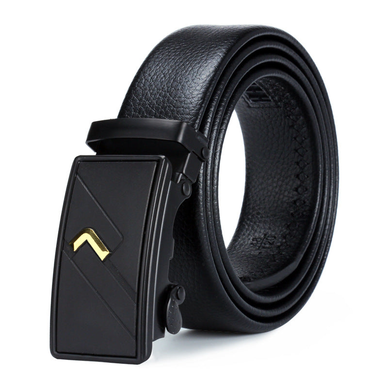 Men's Black Sports Car Bales Catch Edging Belts