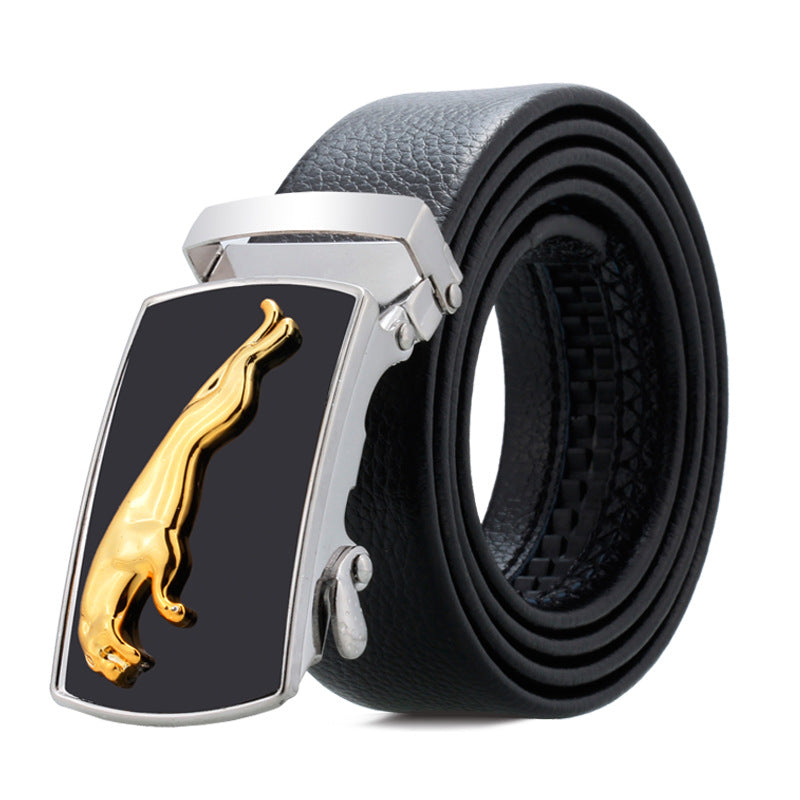 Men's Black Sports Car Bales Catch Edging Belts