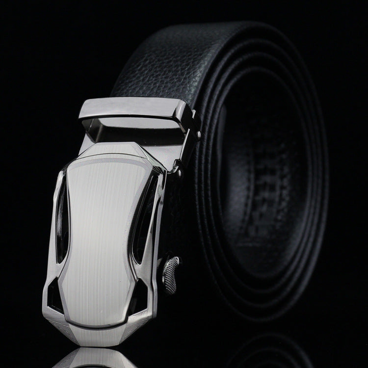 Men's Black Sports Car Bales Catch Edging Belts