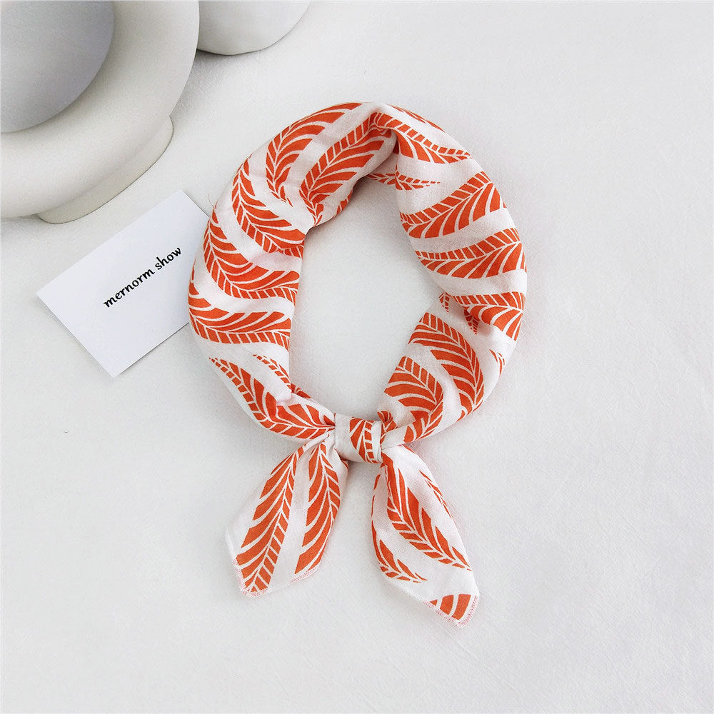 Women's Towel Silk Autumn Summer Fashion Korean Style Headband Work Scarfs