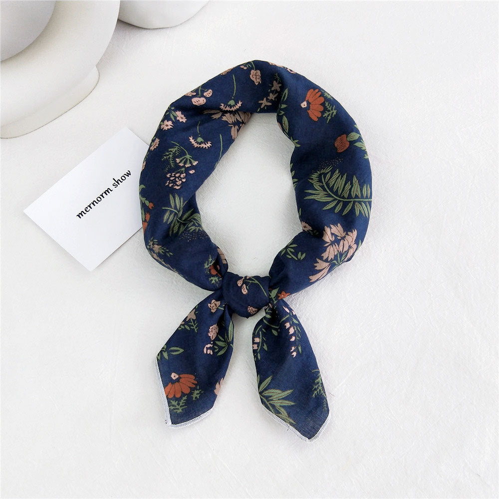 Women's Towel Silk Autumn Summer Fashion Korean Style Headband Work Scarfs