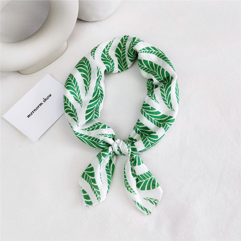 Women's Towel Silk Autumn Summer Fashion Korean Style Headband Work Scarfs