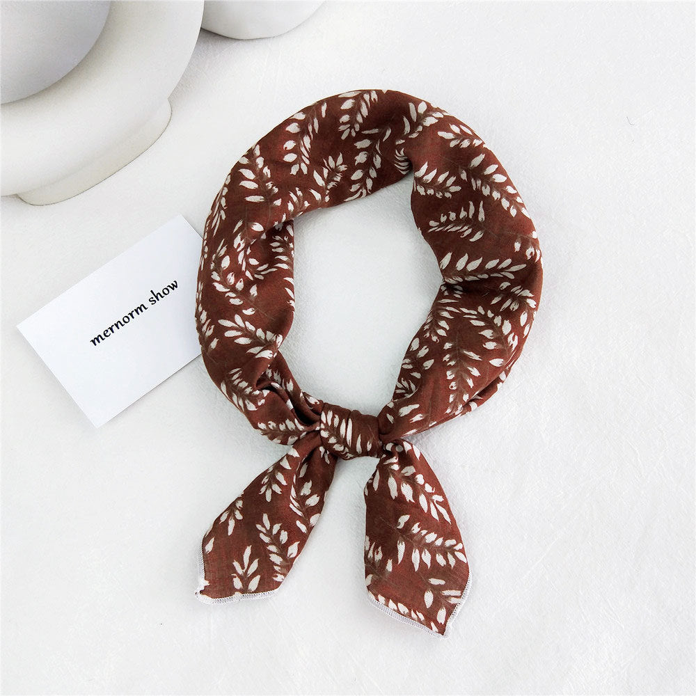 Women's Towel Silk Autumn Summer Fashion Korean Style Headband Work Scarfs