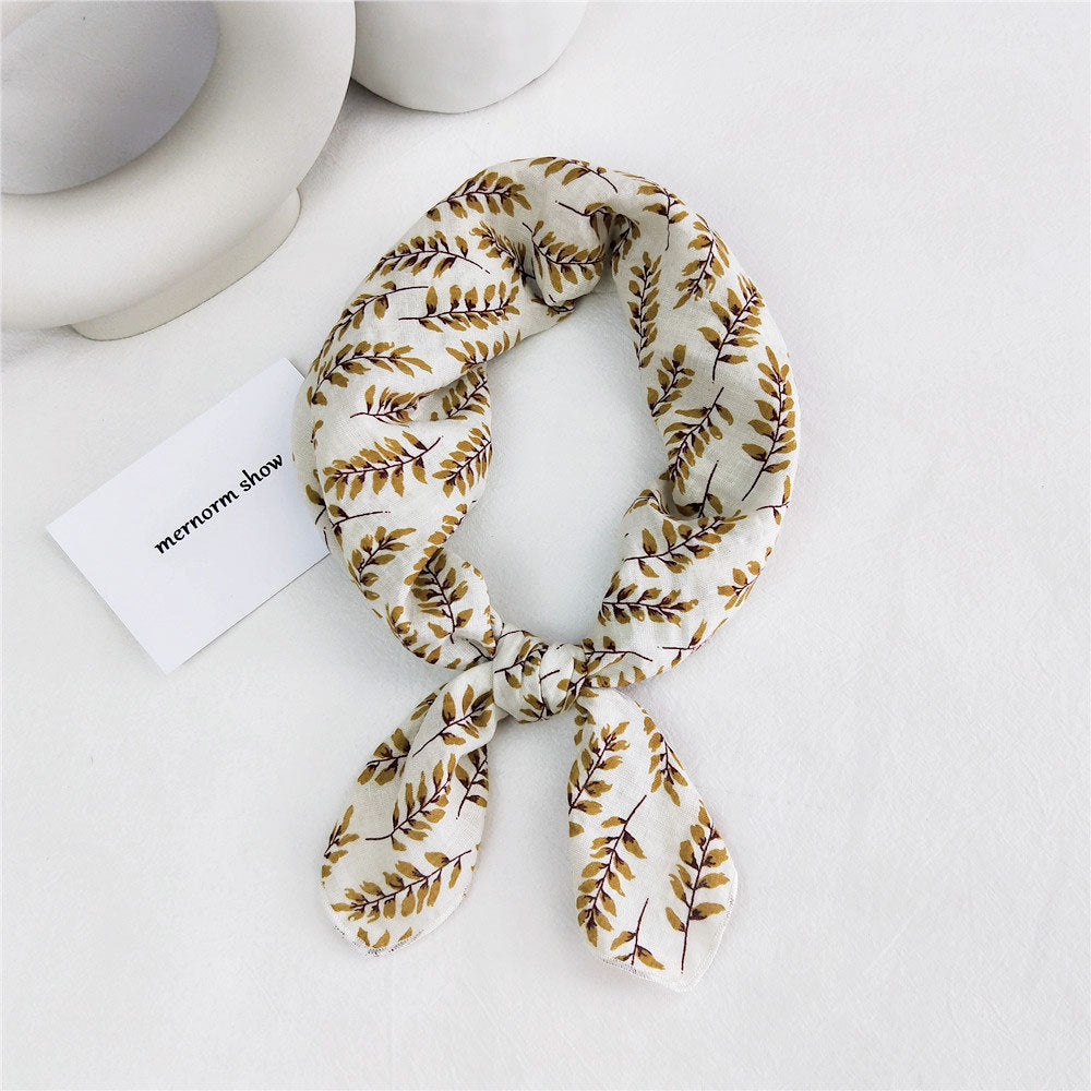 Women's Towel Silk Autumn Summer Fashion Korean Style Headband Work Scarfs