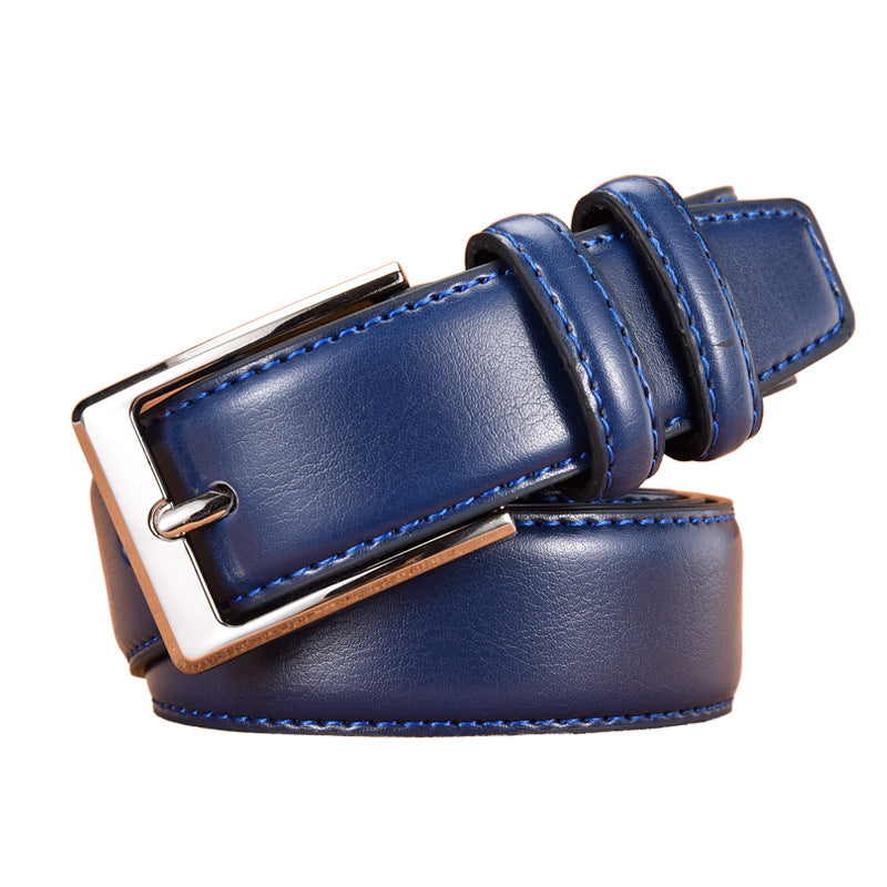 Men's Business Casual Pin Buckle Genuine Leather Belts