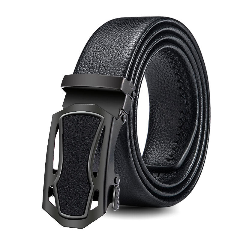 Men's Black Sports Car Bales Catch Edging Belts