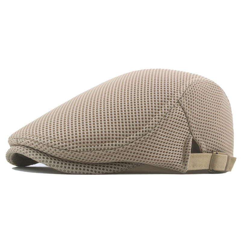 Women's & Men's Summer Hollow Mesh Peaked Breathable Beret Hats & Caps