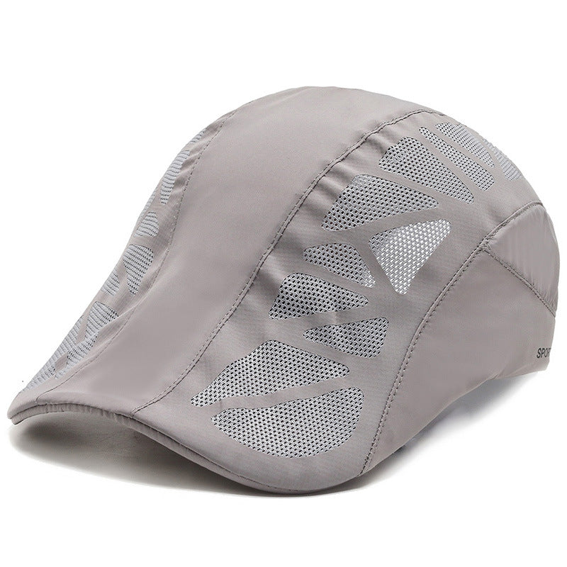 Men's Thin Tennis Advance Peaked Sun Protection Fishing Hats & Caps