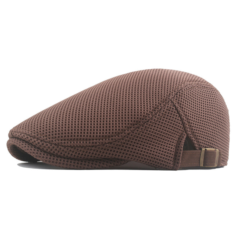 Women's & Men's Summer Hollow Mesh Peaked Breathable Beret Hats & Caps