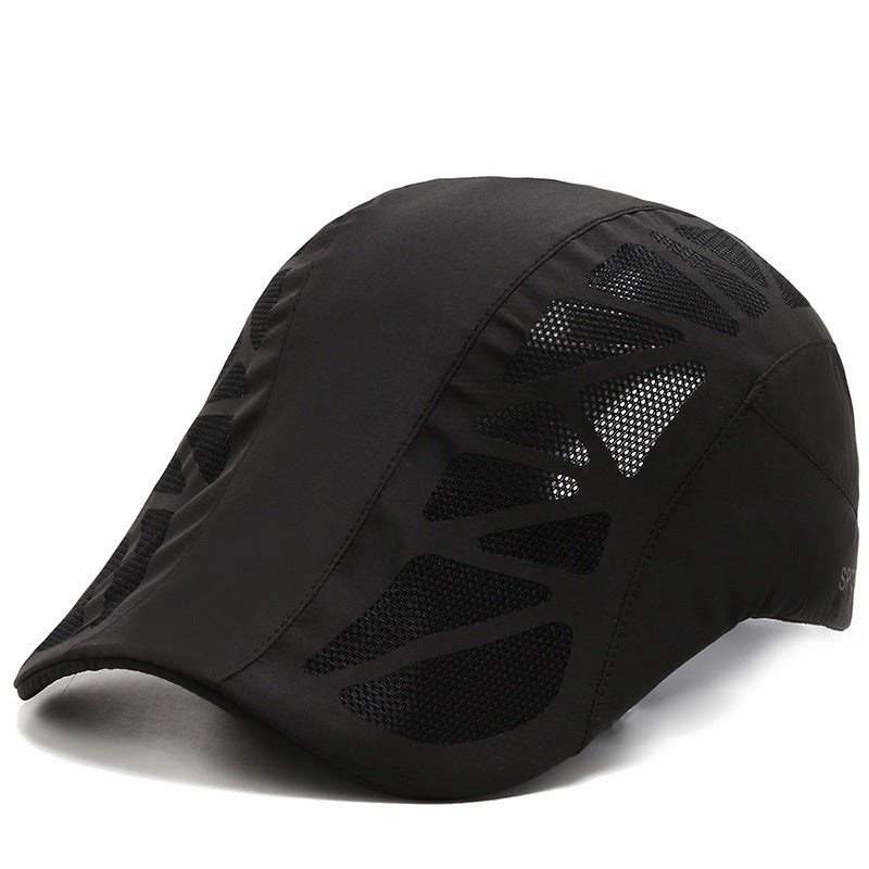 Men's Thin Tennis Advance Peaked Sun Protection Fishing Hats & Caps