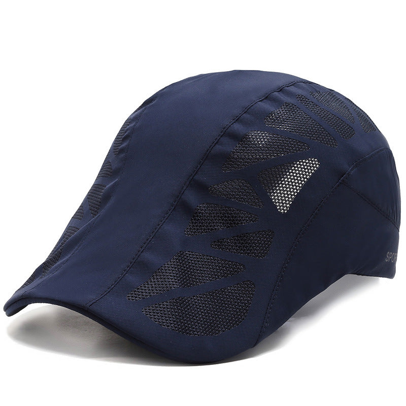 Men's Thin Tennis Advance Peaked Sun Protection Fishing Hats & Caps