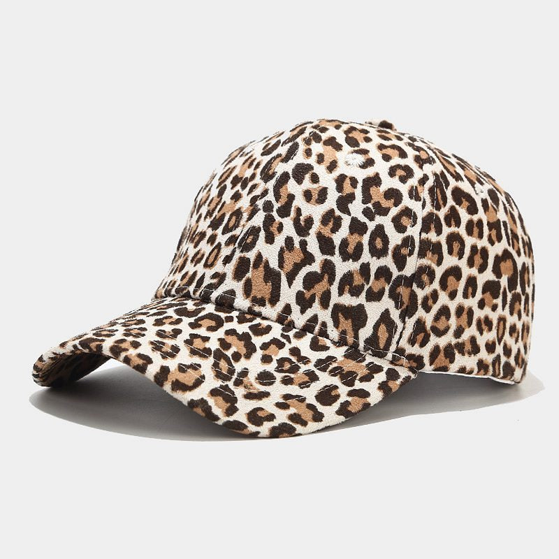 Women's Casual Leopard Print Peaked Summer Outdoor Hats & Caps