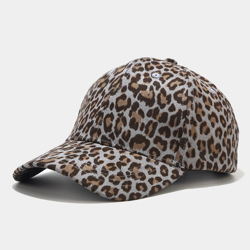 Women's Casual Leopard Print Peaked Summer Outdoor Hats & Caps