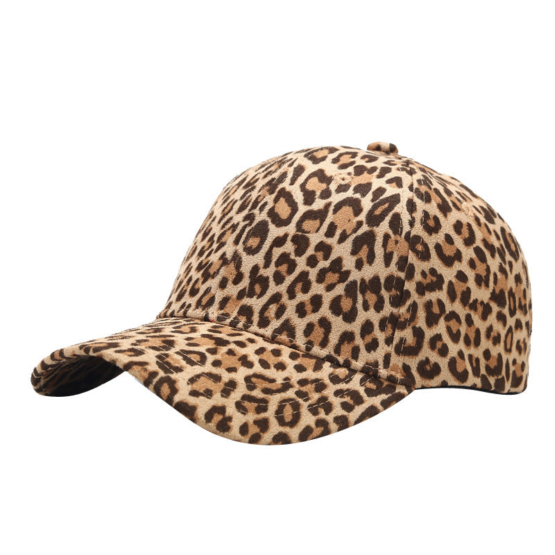 Women's Casual Leopard Print Peaked Summer Outdoor Hats & Caps