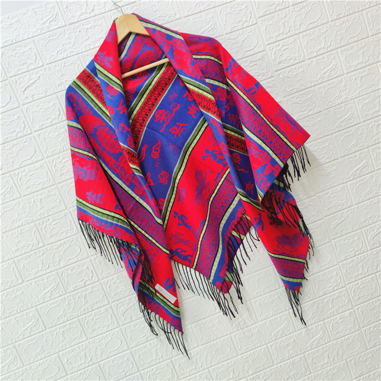 Women's Style Large Kerchief Shawl Warm Travel Scarfs