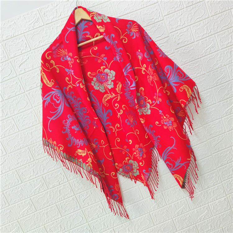 Women's Style Large Kerchief Shawl Warm Travel Scarfs