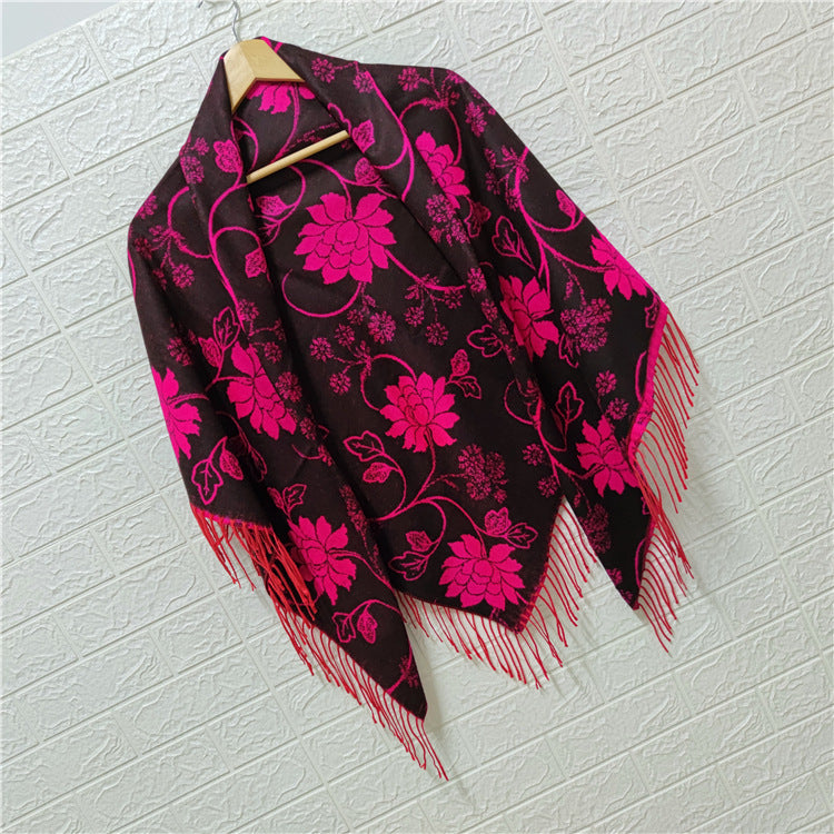 Women's Style Large Kerchief Shawl Warm Travel Scarfs