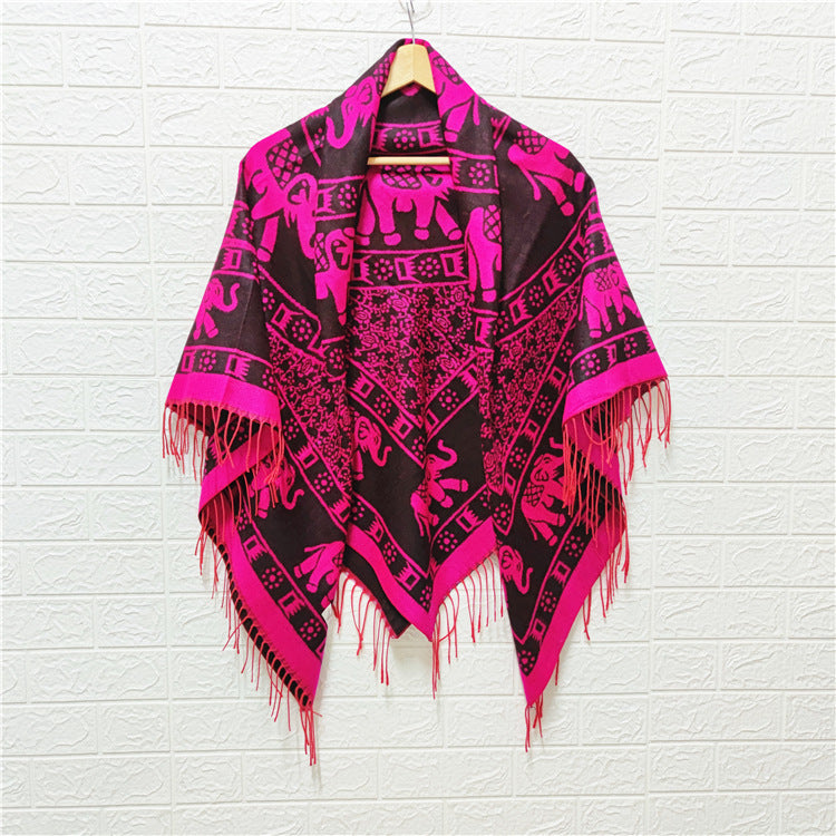 Women's Style Large Kerchief Shawl Warm Travel Scarfs