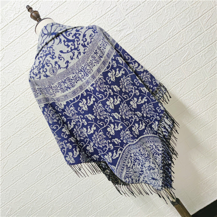 Women's Style Large Kerchief Shawl Warm Travel Scarfs