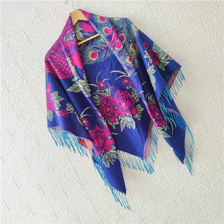 Women's Style Large Kerchief Shawl Warm Travel Scarfs