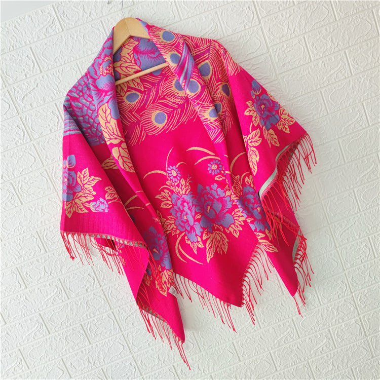 Women's Style Large Kerchief Shawl Warm Travel Scarfs