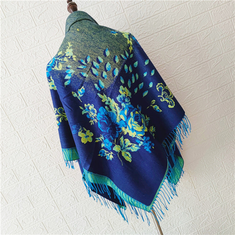 Women's Style Large Kerchief Shawl Warm Travel Scarfs