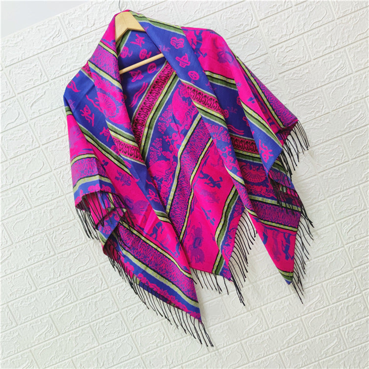 Women's Style Large Kerchief Shawl Warm Travel Scarfs