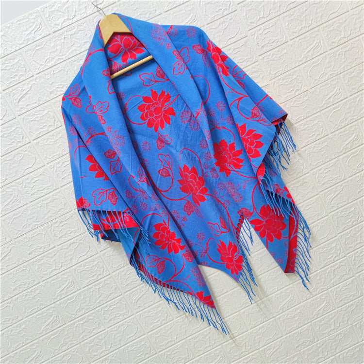 Women's Style Large Kerchief Shawl Warm Travel Scarfs