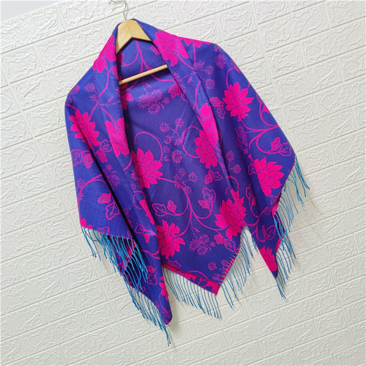 Women's Style Large Kerchief Shawl Warm Travel Scarfs