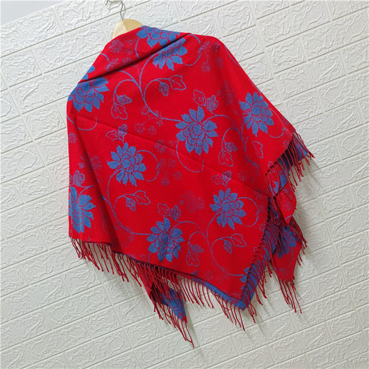 Women's Style Large Kerchief Shawl Warm Travel Scarfs