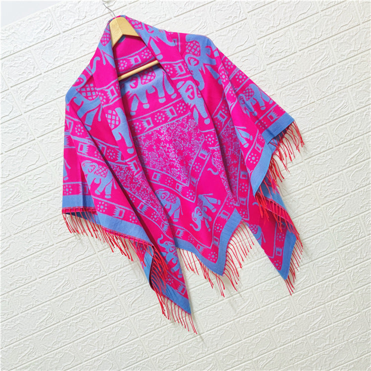 Women's Style Large Kerchief Shawl Warm Travel Scarfs