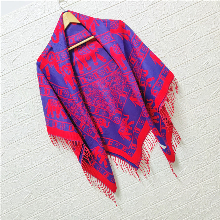 Women's Style Large Kerchief Shawl Warm Travel Scarfs