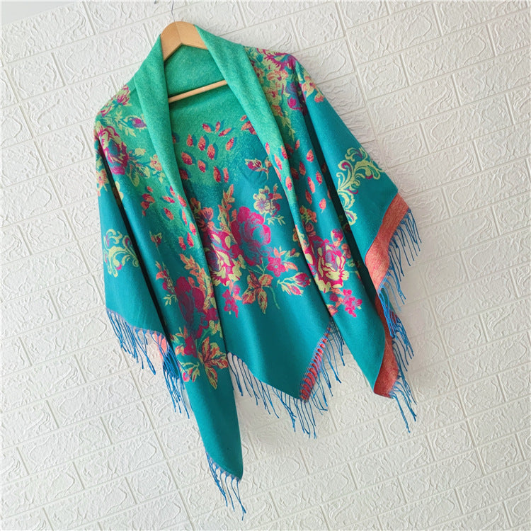 Women's Style Large Kerchief Shawl Warm Travel Scarfs