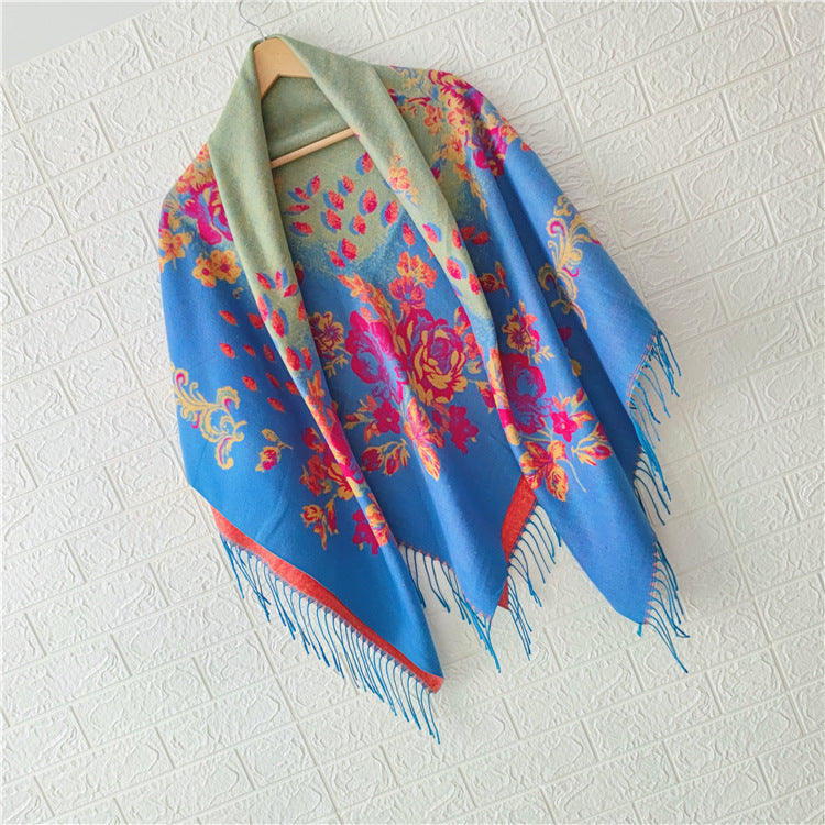 Women's Style Large Kerchief Shawl Warm Travel Scarfs