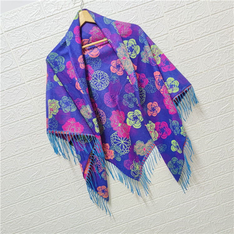 Women's Style Large Kerchief Shawl Warm Travel Scarfs