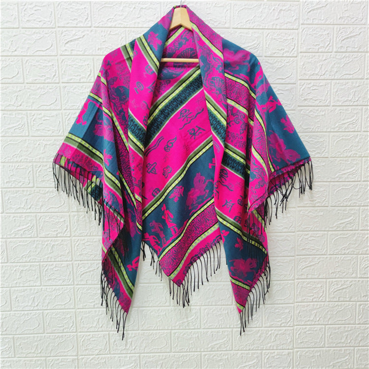 Women's Style Large Kerchief Shawl Warm Travel Scarfs