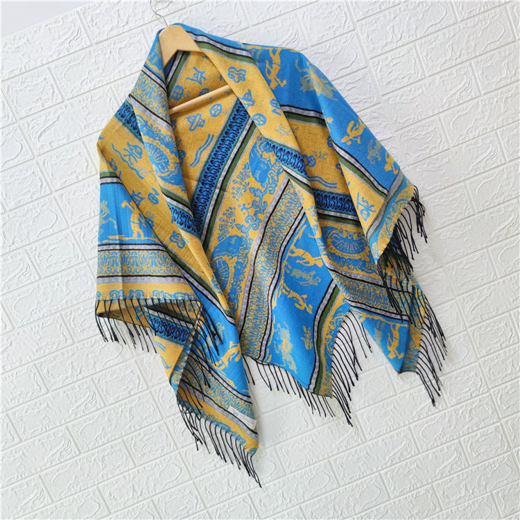 Women's Style Large Kerchief Shawl Warm Travel Scarfs