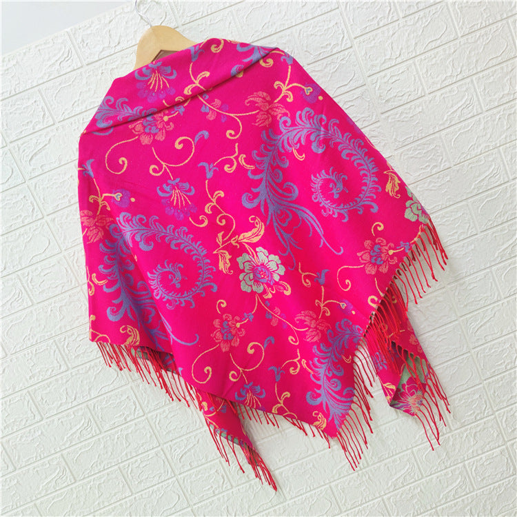 Women's Style Large Kerchief Shawl Warm Travel Scarfs