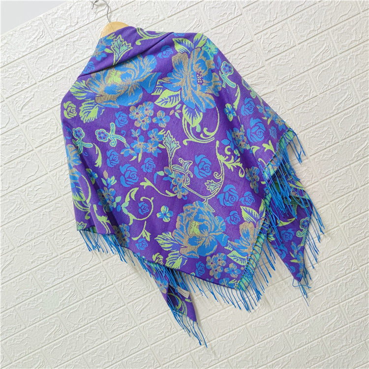 Women's Style Large Kerchief Shawl Warm Travel Scarfs