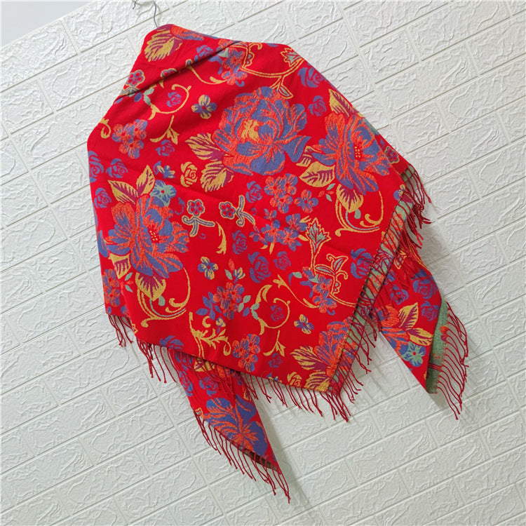 Women's Style Large Kerchief Shawl Warm Travel Scarfs