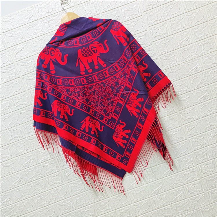 Women's Style Large Kerchief Shawl Warm Travel Scarfs