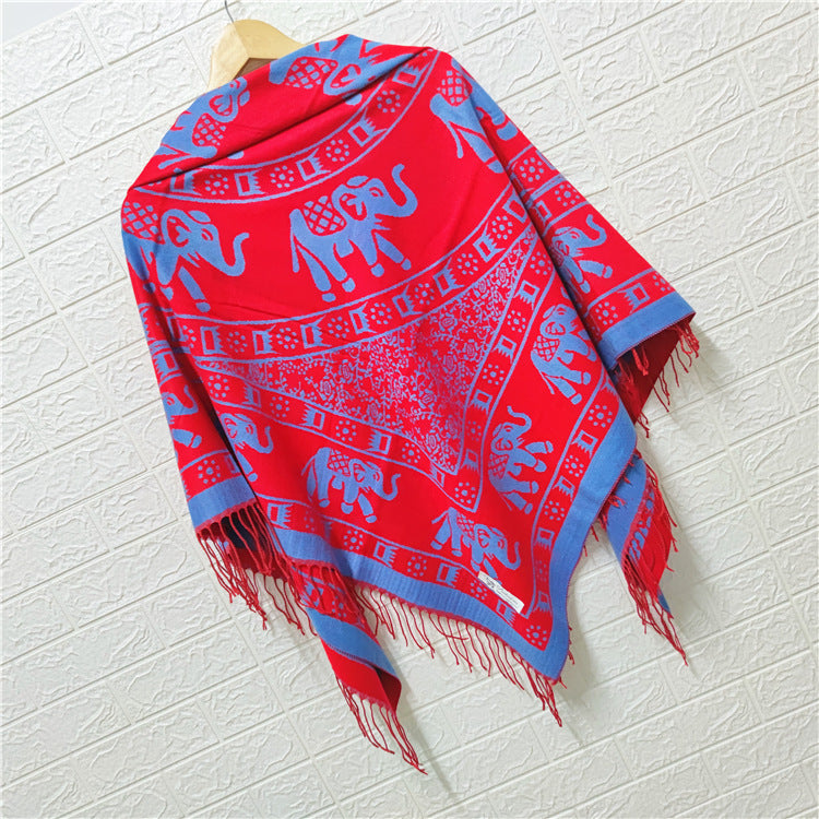 Women's Style Large Kerchief Shawl Warm Travel Scarfs