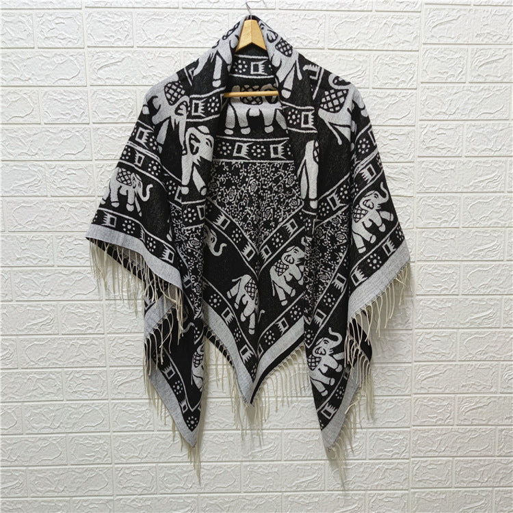 Women's Style Large Kerchief Shawl Warm Travel Scarfs