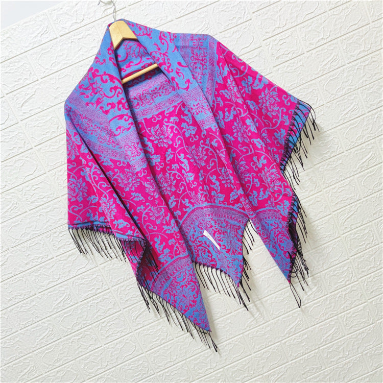 Women's Style Large Kerchief Shawl Warm Travel Scarfs