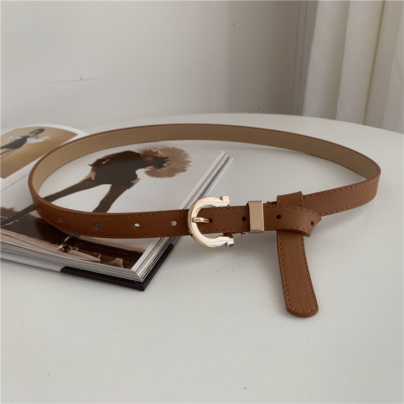 Women's Fashion Personality Trend Decoration Thin Simple Belts