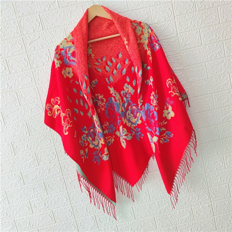 Women's Style Large Kerchief Shawl Warm Travel Scarfs