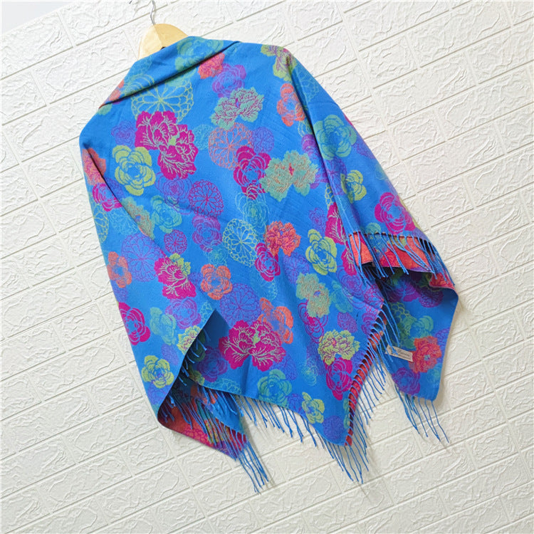 Women's Style Large Kerchief Shawl Warm Travel Scarfs