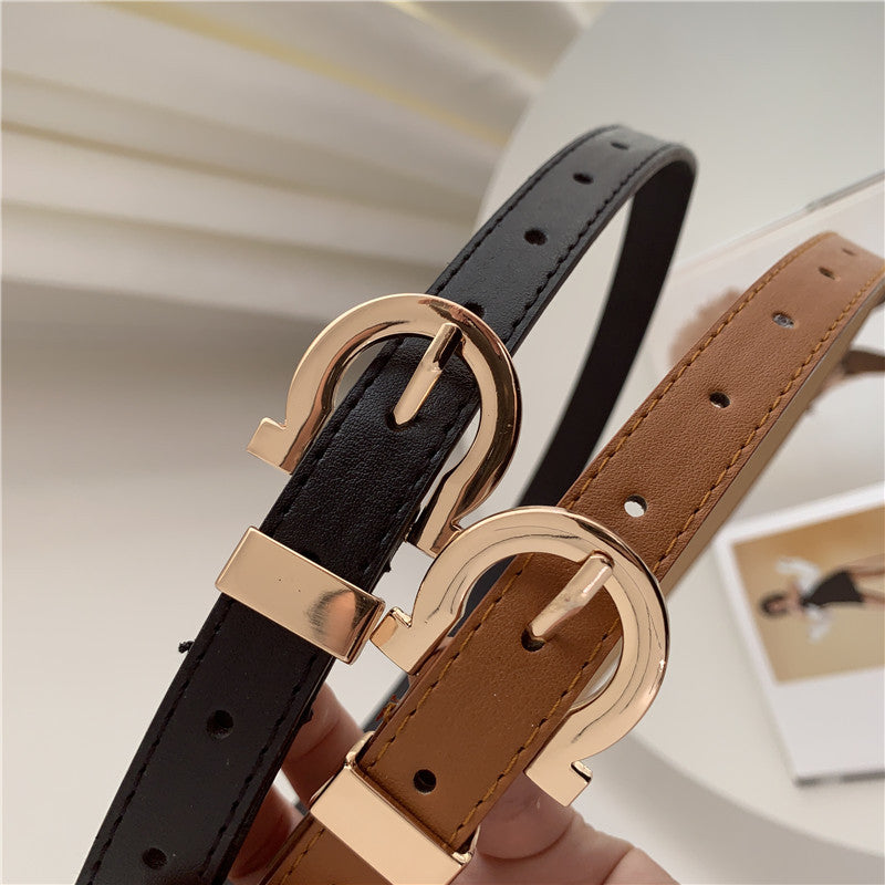 Women's Fashion Personality Trend Decoration Thin Simple Belts