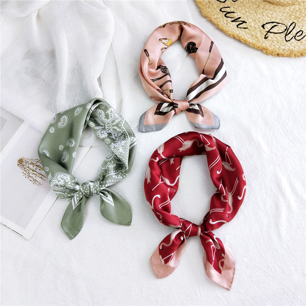 Women's Towel Silk Autumn Summer Korean Style Scarfs